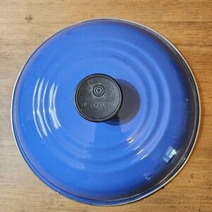 Le Creuset Replacement ONLY Blue Enamel over Steel Lid 10.75"